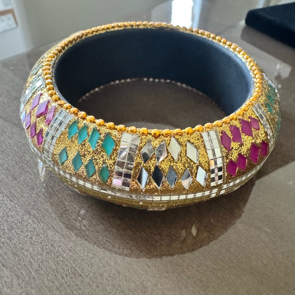 Elegant Multicolor Mosaic Bangle